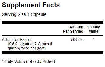 Astragalus 500 mg - 120 kapsula
