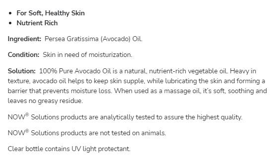 Ulje avokada | 100% Pure hidratantno ulje - 473 ml