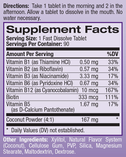 B-Complex Energy Support /Fast Dissolve/ 90 tabs.