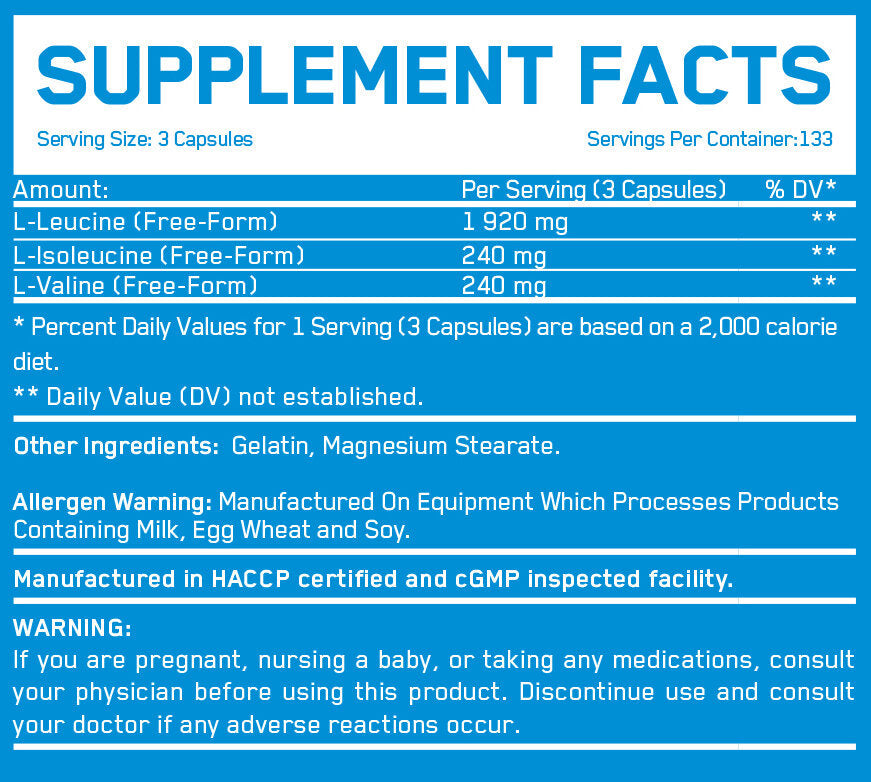 BCAA 8:1:1 800 mg/400 kap.