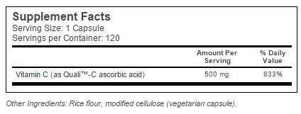 NAJBOLJI Vitamin C + Quali™ C 500 mg - 120 kapsula