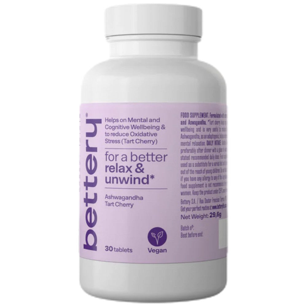 Kartice za opuštanje | s Ashwagandha & Tart Cherrt - Exp Datum: 30.11.2024 - 30 tableta