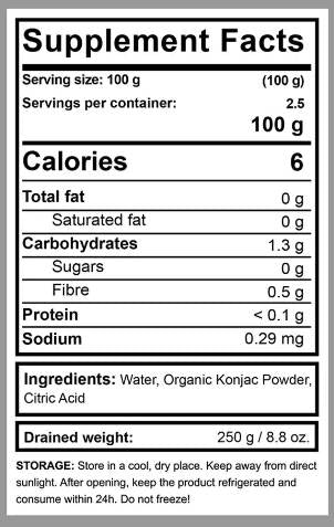BIO Konjac Fettuccine - 320 grama