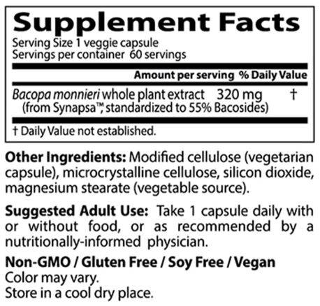 Bacopa sa Synapsom 320 mg - 60 kapsula
