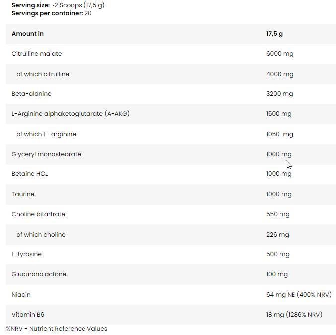 <tc>BAD ASS</tc> PUMP Stim-Free formula - 17,5 grama