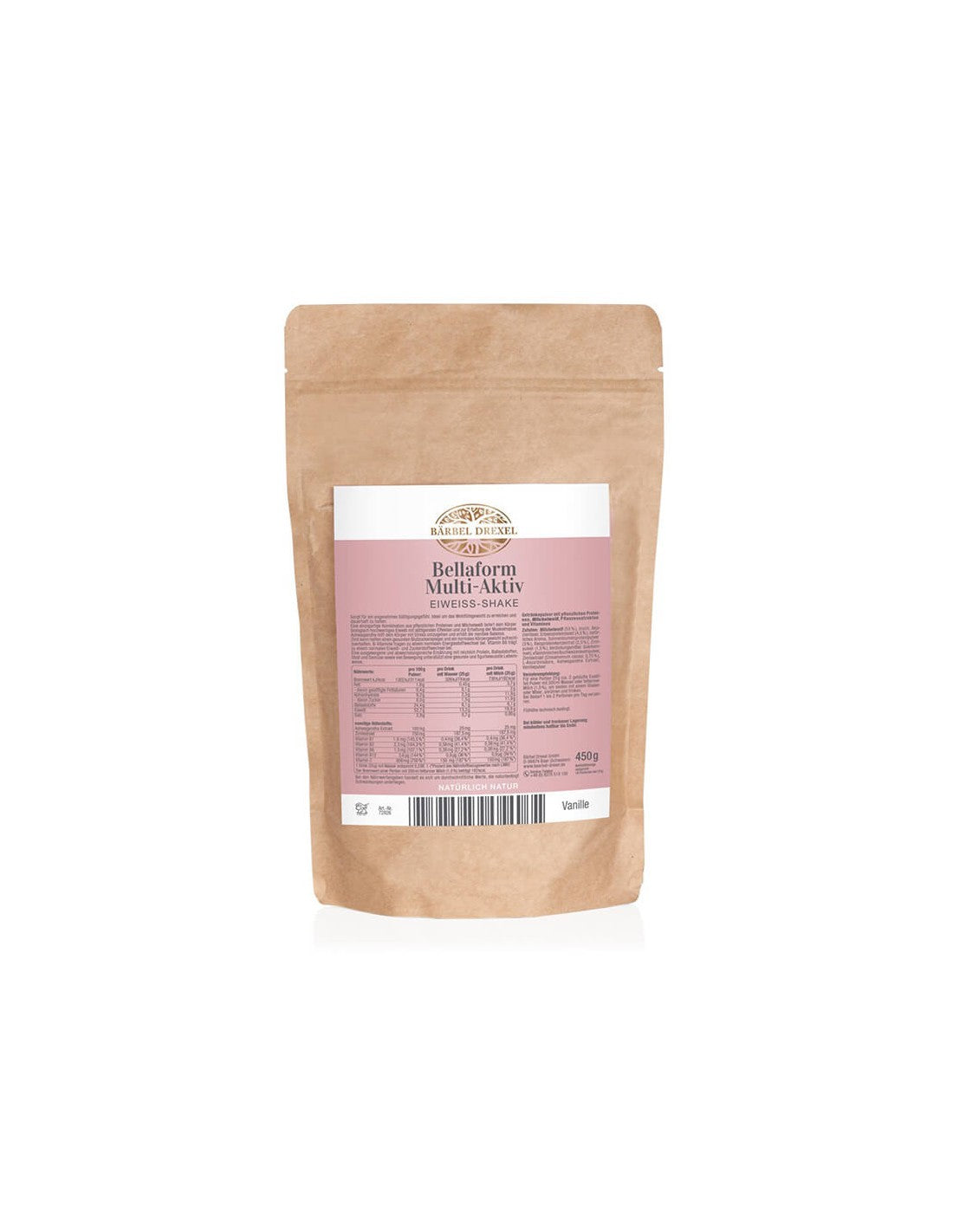 Biljni i mliječni protein + ašvaganda, cimet i vitamini - Bellaform, 450 g, prah s okusom vanilije i cimeta <tc>Bärbel Drexel</tc>