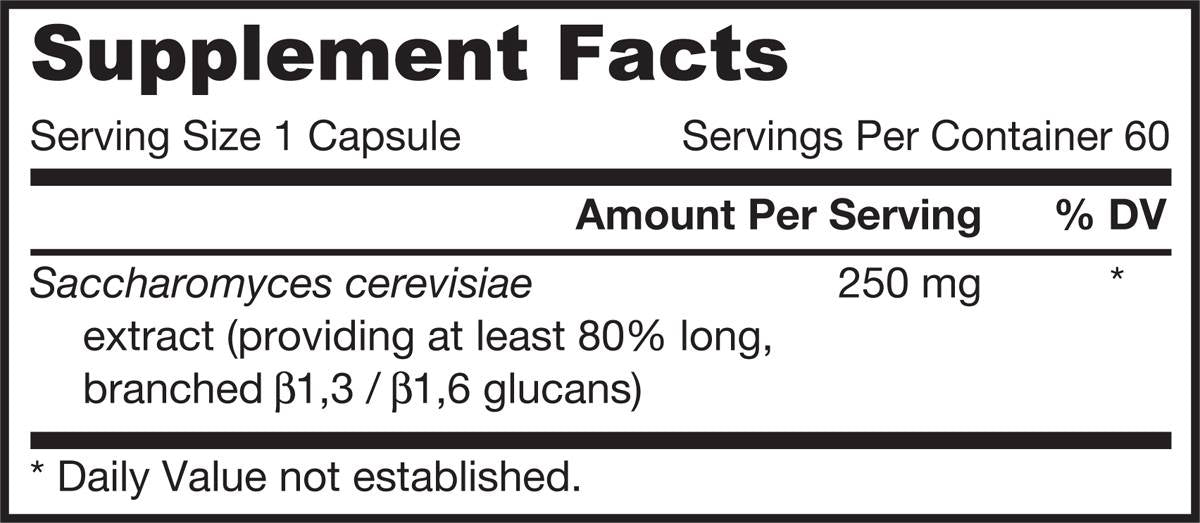 Beta glukan 250 mg - 60 kapsula