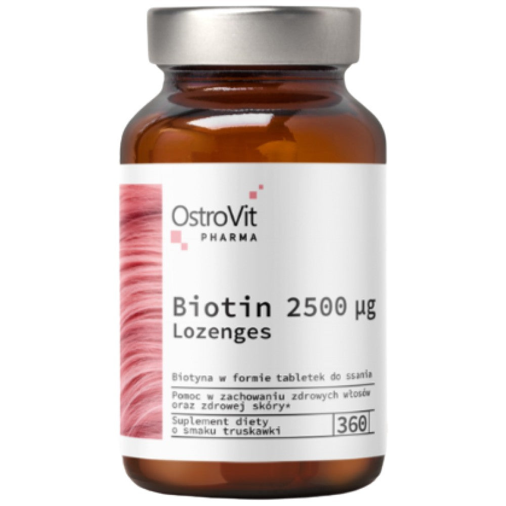 Biotin 2500 mcg | Lozenge 360 Sublingvalne tablete