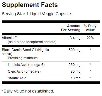 Ulje sjemenki crnog kima 500 mg - 60 gel kapsula