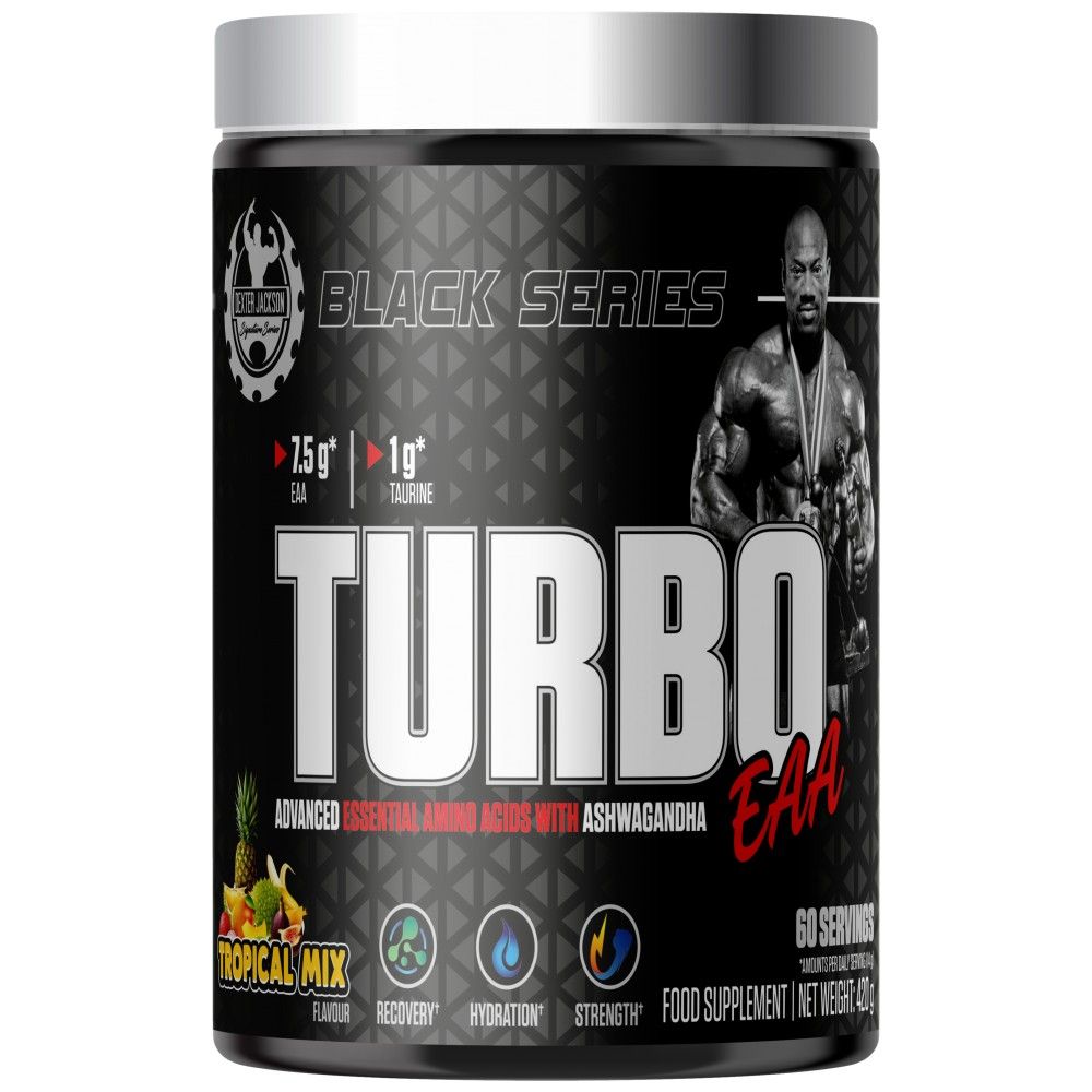 Crna serija | Turbo EAA u prahu ~ Esencijalne aminokiseline s taurinom - 420 grama