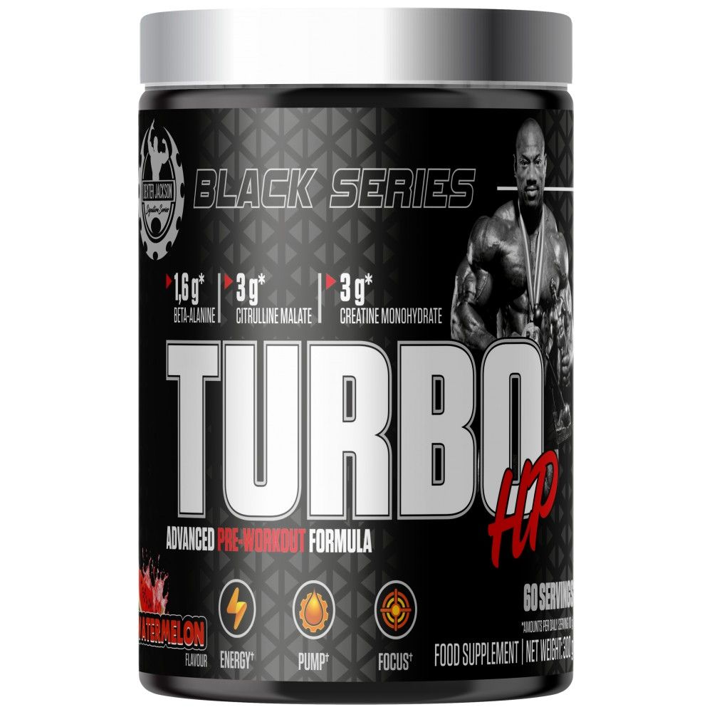 Crna serija | Turbo HP Advanced Pre-Workout Formula - 300 grama