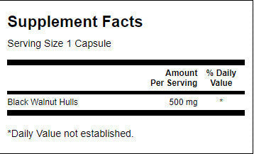 Ljuske crnog oraha 500 mg - 60 kapsula