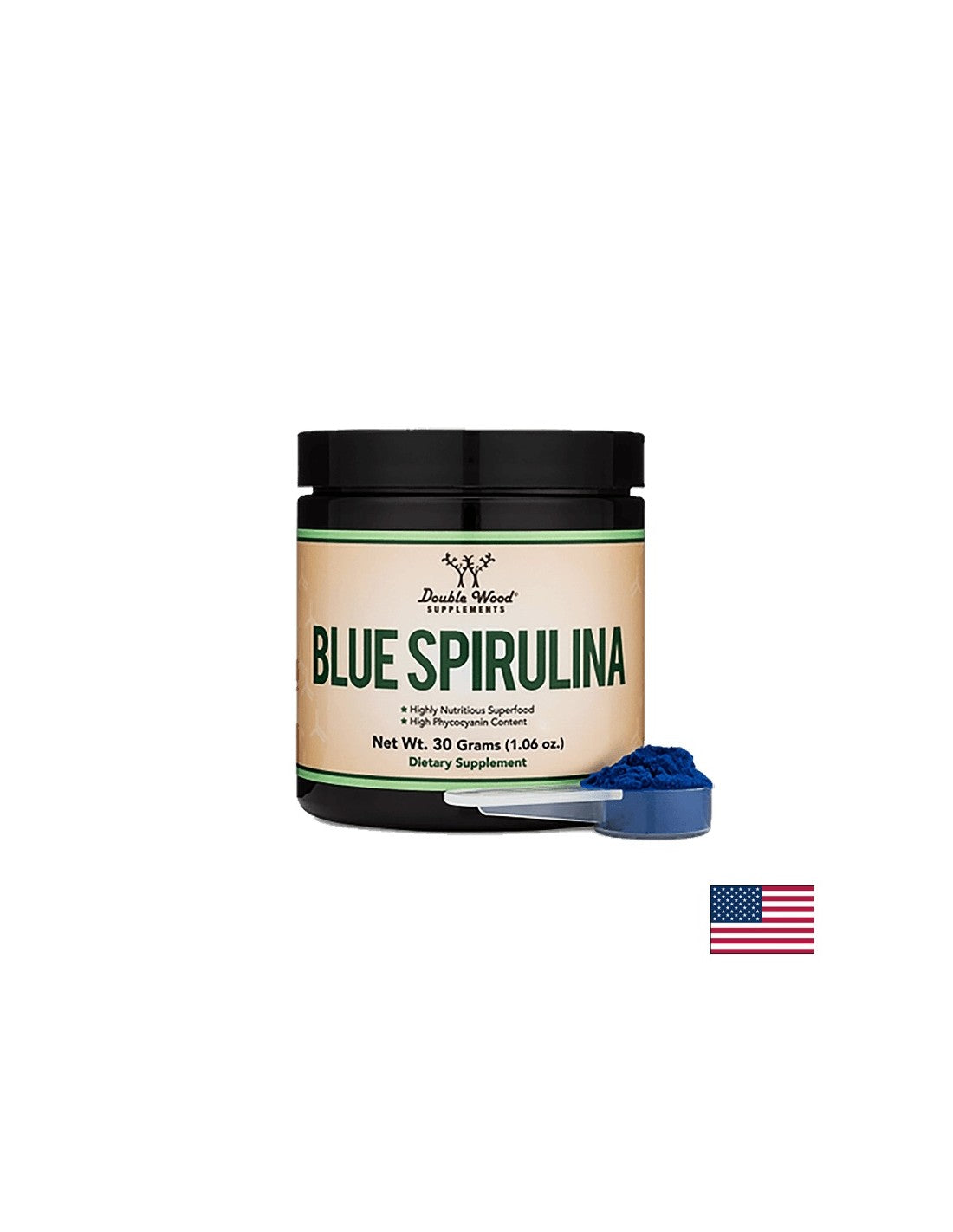 Prah plave spiruline, 30 g <tc>Double Wood</tc>
