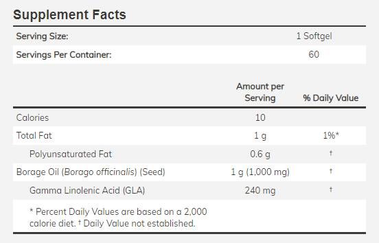 Ulje boražine 1000 mg - 60 gel kapsula