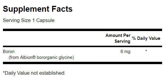 Bor iz Albiona Boroganic Glycine 6 mg - 60 kapsula