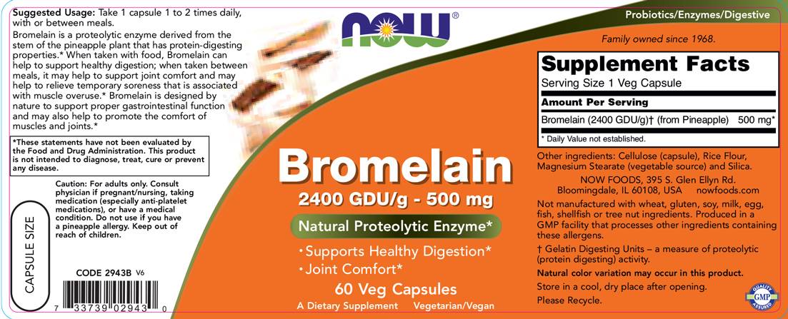 Bromelain 2400 GDU - 60 kapsula