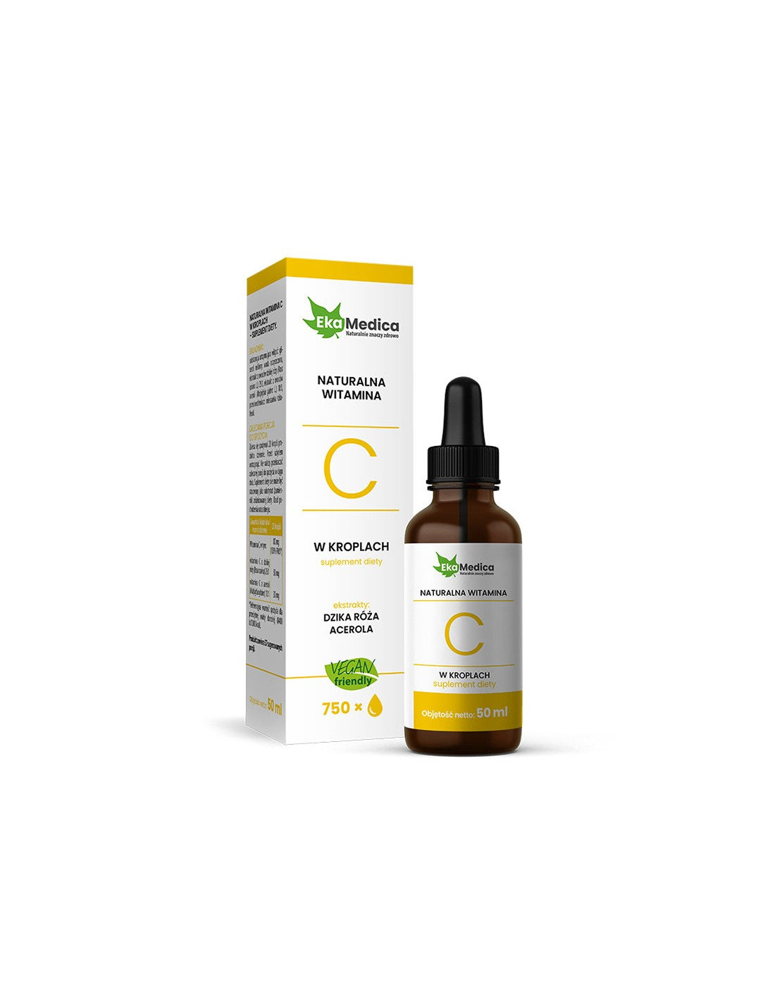 Prirodni vitamin C 80 mg kapi, 50 ml EkaMedica