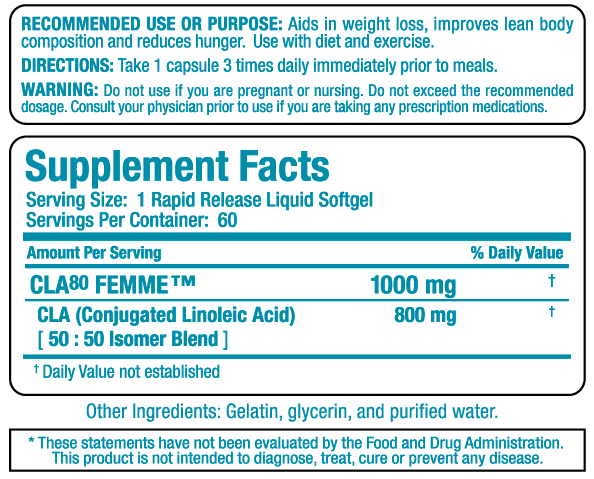 CLA 80 Femme 60 Gel kapsule