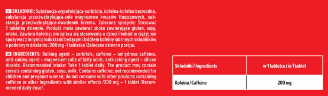 Kofein 200 mg - 200 tableta