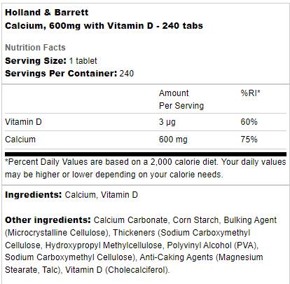 Kalcij 600 mg + vitamin D - 60 tableta