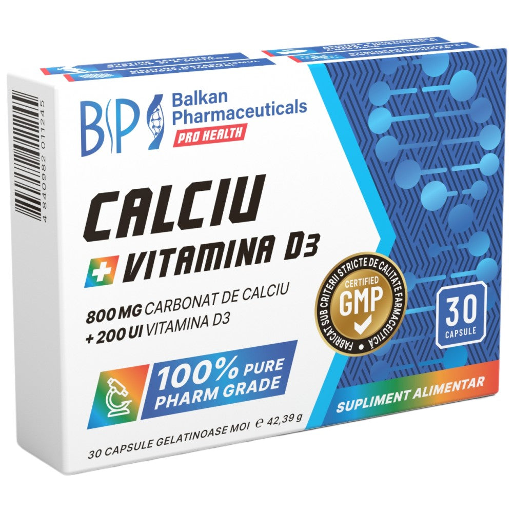 Kalcij 800 mg + vitamin D3 200 IU 30 kapsula