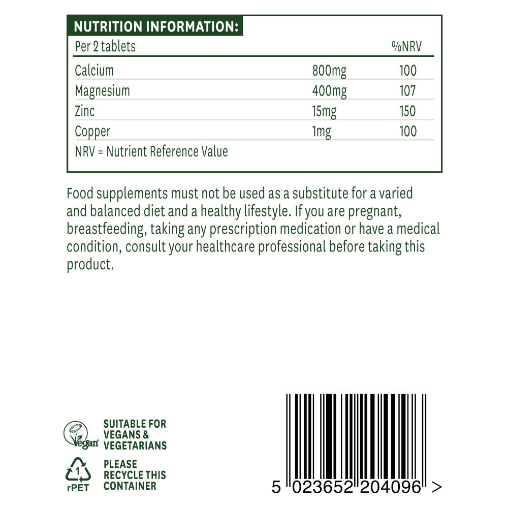 Kalcij, magnezij i cink (Calcium, Magnesium + Zinc) 90 tableta NaturesAid