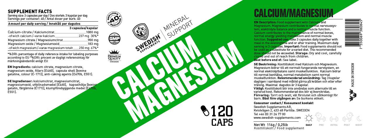 Kalcij + magnezij - 120 kapsula