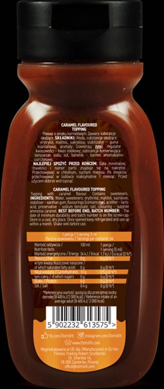 Karamel sirup/Zero Calorie 320 ml
