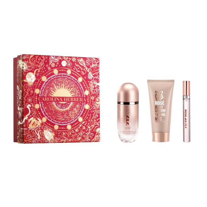 <tc>CAROLINA HERRERA</tc> 212 Vip Rose Eau De Parfum sprej 80ml set od 3 komada Božić 2023