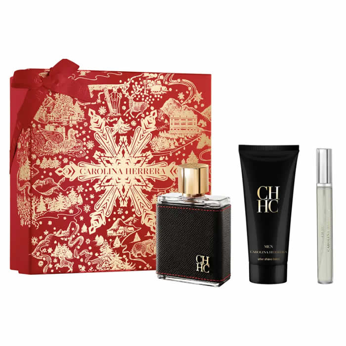 <tc>CAROLINA HERRERA</tc> Ch Men Eau De Toilette Spray 100ml Set od 3 komada