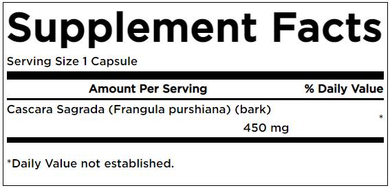 Cascara Sagrada 450 mg 100 kapsula
