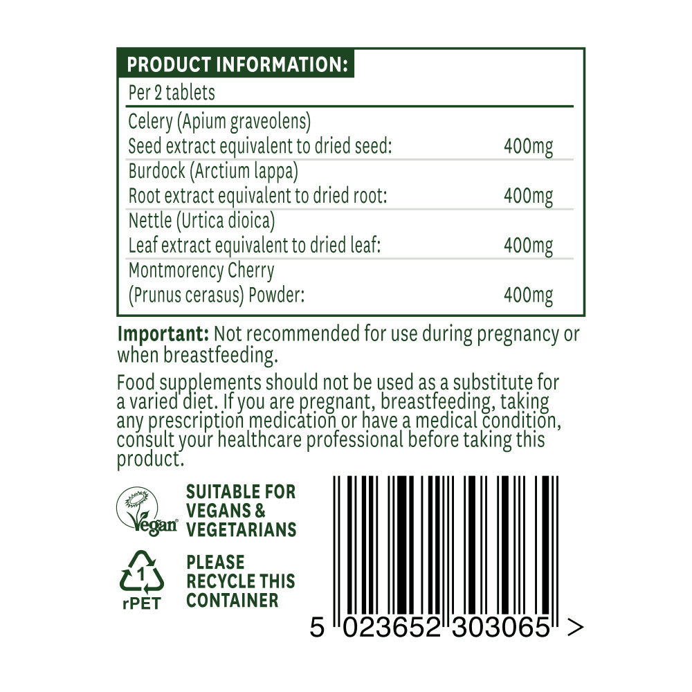 Sjemenke celera, višnje, čička i koprive (Celery Seed Complex) 60 tableta NaturesAid
