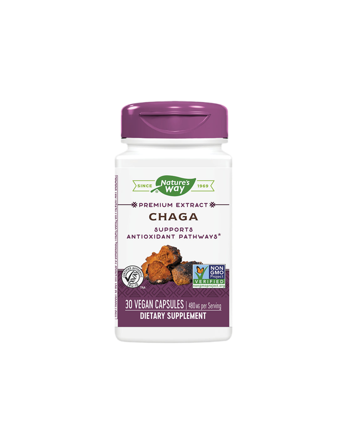 Čaga/Chaga 480 mg x 30 kapsula Nature's Way