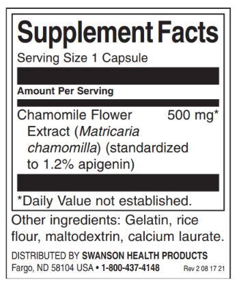 Ekstrakt cvijeta kamilice 500 mg | Standardizirani apigenin - 60 kapsula