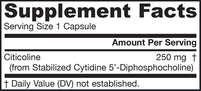 Citicoline (CDP holin) 250 mg./120 kaps.