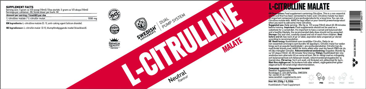 Citrulin malat - 250 grama