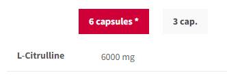 Citrulline Max 1000 mg - 120 kapsula