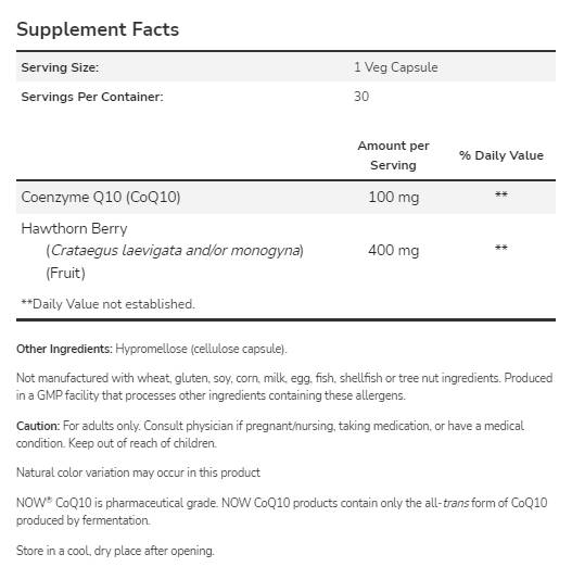 CoQ10 100 mg | s bobicama gloga - 180 kapsula