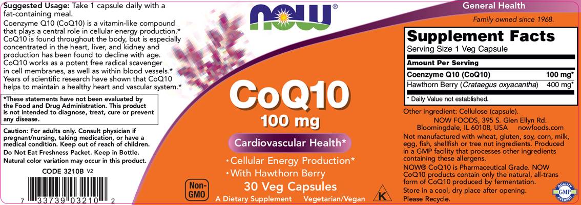 CoQ10 100 mg | s bobicama gloga - 180 kapsula