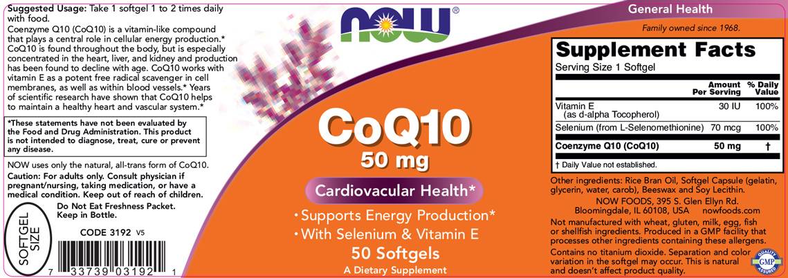CoQ10 50 mg + vitamin E - 50 gel kapsula
