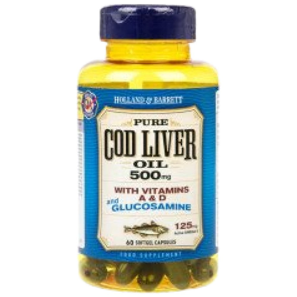 Ulje jetre bakalara 500 mg | Sa glukozaminom - 60 kapsula
