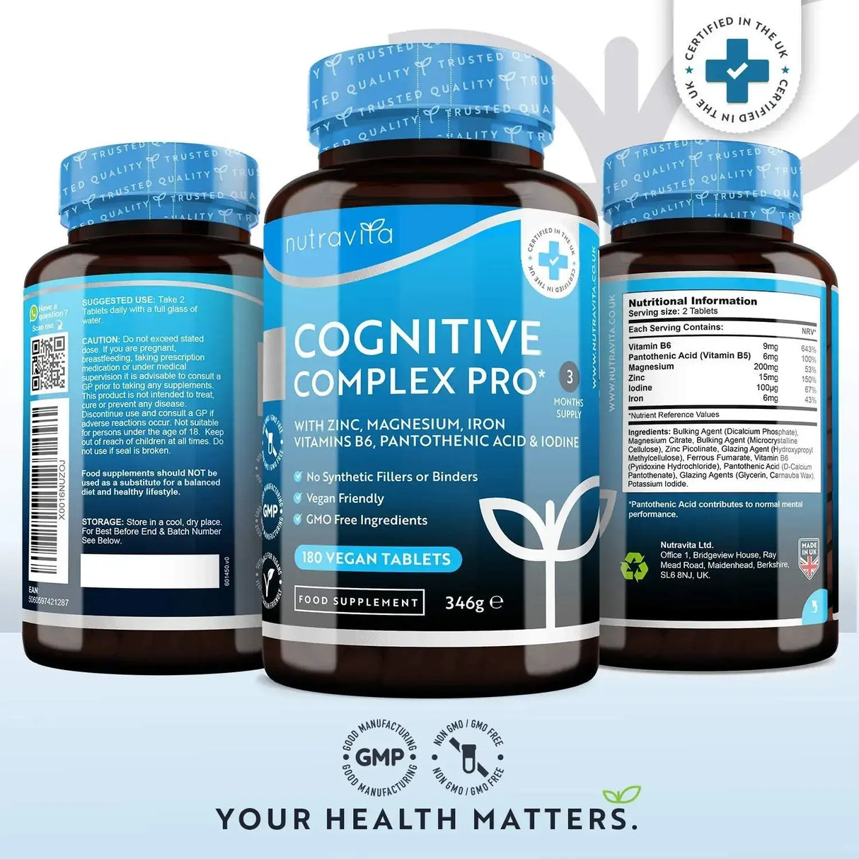 Cognitive Complex Pro 180 veganske tablete