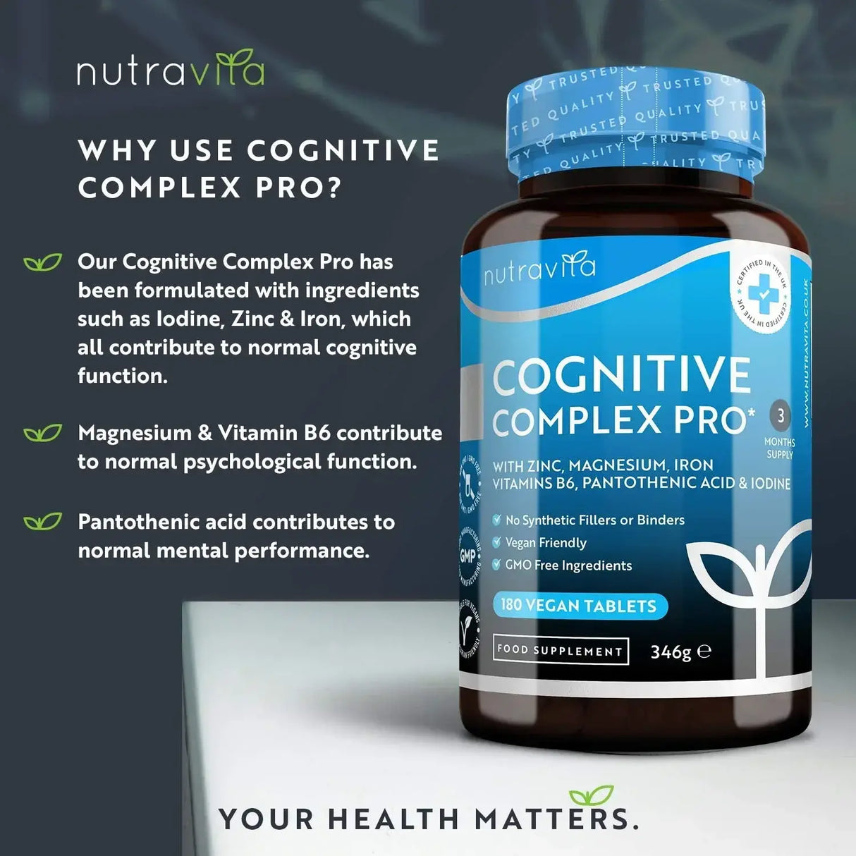 Cognitive Complex Pro 180 veganske tablete
