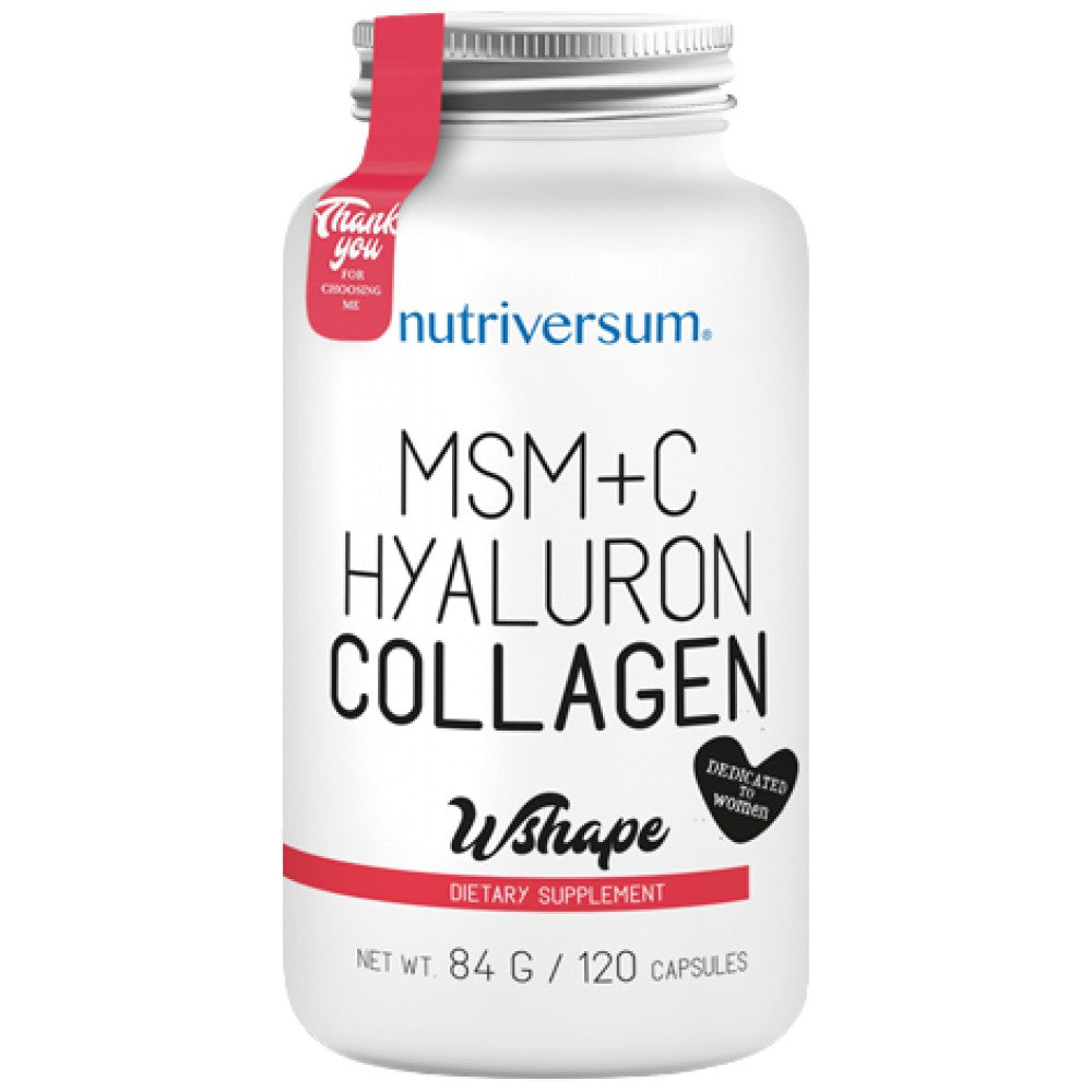 Kolagen, hijaluron, MSM + vitamin C - 120 kapsula