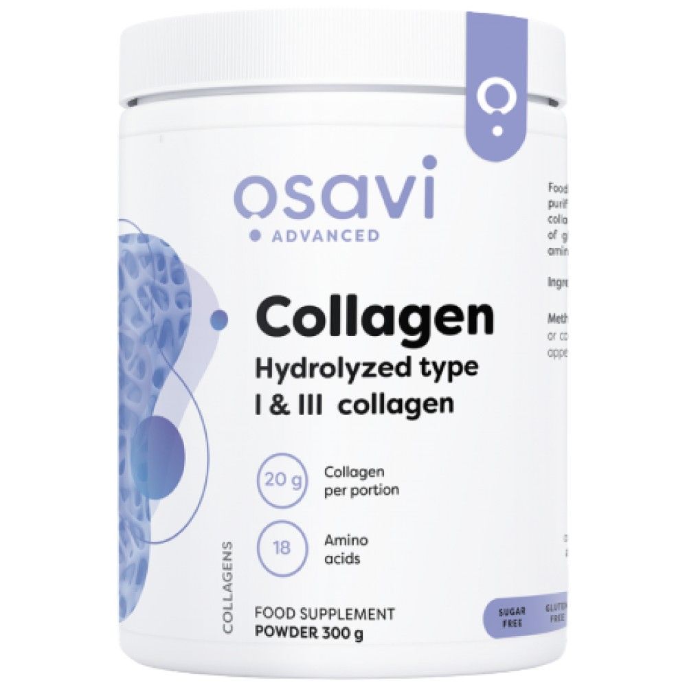 Kolagen hidrolizirani peptidi | Tip I & III - 300 grama