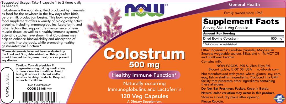 Kolostrum 500 mg - 120 kapsula