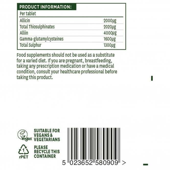 Koncentrirani češnjak s alicinom (Concentrated Garlic) 2000mcg 90 tableta NaturesAid