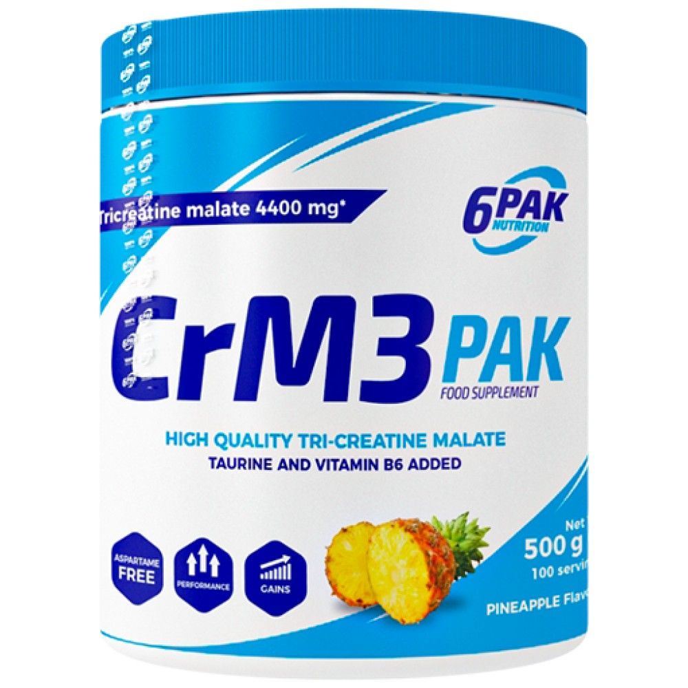 CrM3 PAK (Tri-Creatine Malate + Taurin) - 500 grama