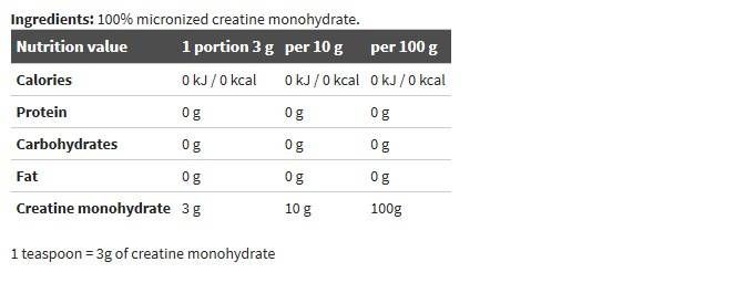 Creatine Mono Creapure u prahu - 500 grama