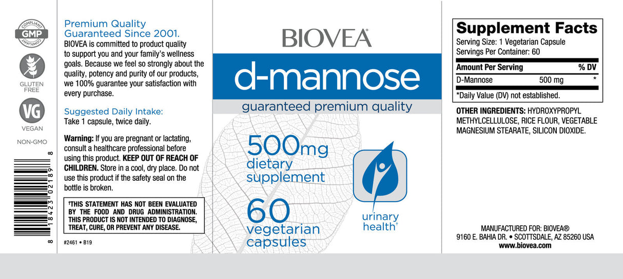 D-manoza 500 mg/60 kap